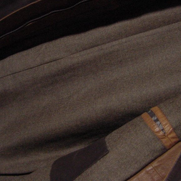 Vtg Day Furs Brown Two Tone Light Weight Leather Zip Jacket Sz XL - Picture 3 of 8